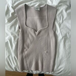 Abercrombie & Fitch Portrait Sweetheart Sweater Tank